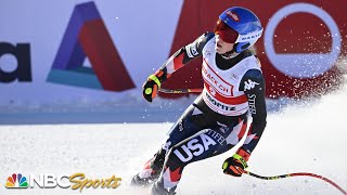 Mikaela Shiffrin secures her 91st World Cup victory with an exceptional downhill win  NBC Sports [upl. by Ramyaj]