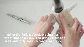 How to clean the Food Grinder Attachment and Accessories [upl. by Wiener]