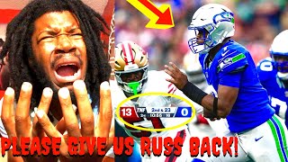 100 PROOF THAT RUSSELL WILSON IS BETTER 49ERS VS SEAHAWKS HIGHLIGHTS REACTION 2024 WEEK 6 [upl. by Aryahay955]