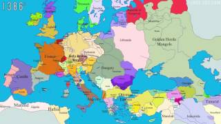 1000 Years Time Lapse Map of Europe [upl. by O'Grady929]