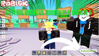 Getting Donated 100B in Pls Donate F Roblox MaxRBLX1 [upl. by Aehsrop]