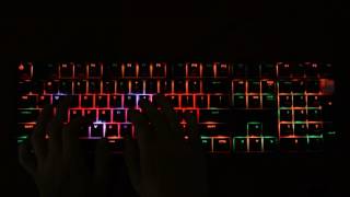 Cooler Master Masterkeys Pro L Cherry MX Red  Typing Sound [upl. by Vaenfila]