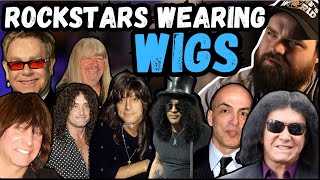 Musicians That Wear Wigs  Controversial Truth rockstars celebrities hairmetal wigs [upl. by Raddi]