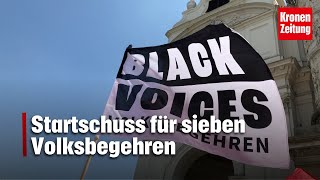 Startschuss für sieben Volksbegehren  Bis 26 September kann man unterschreiben [upl. by Nadirehs530]