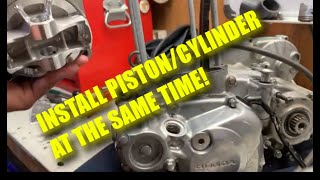 Easy Piston Install TRX450 amp CRF450R [upl. by Bussey]