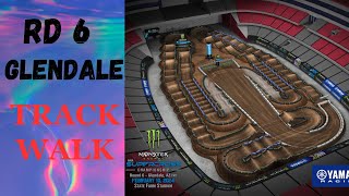 Rd 6 Glendale Supercross  Lap Around The Track [upl. by Budwig]