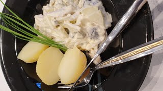 How to make a German Matjes Herring Salad [upl. by Munn]