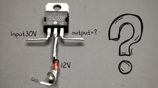 increasing voltage output of 7812 regulator [upl. by Ellenhoj310]