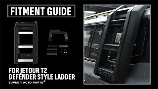 FITMENT GUIDE丨SUMMER AUTO PARTS NEW LADDER fOR TRAVELER 2 [upl. by Herr936]