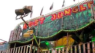 Zetland Park FunfairGrangemouth £100 night lost jungle 4 [upl. by Ymorej]