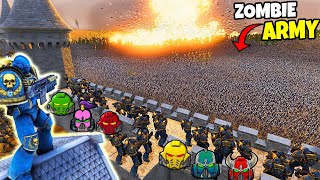 Can All SPACE MARINE Legions Hold WALL vs 7500000 ZOMBIE ARMY  UEBS 2 Warhammer 40k Mod [upl. by Suiravaj]