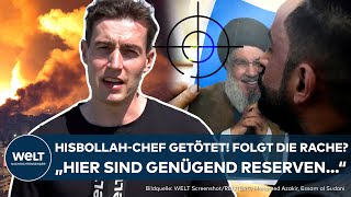 BEIRUT HisbollahFührer Nasrallah von Israel getötet Folgt nun die Rache der TerrorMiliz [upl. by Arretnahs]