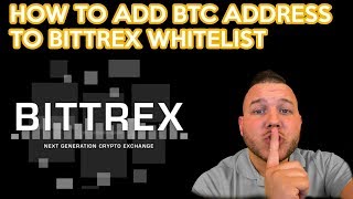 HOW TO  Bittrex White List Withdraw tutorial [upl. by Bilat270]