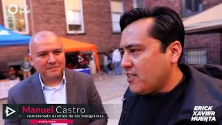 Las palabras del comisionado de NYCImmigration Manny Castro con Erick Xavier Huerta en bronxnyc [upl. by Cullie]