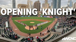 Opening Knight Charlotte Knights open 2022 home schedule vs Memphis [upl. by Selbbep]