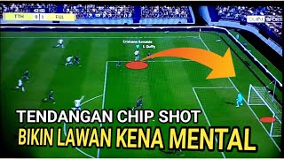 Trik PES ps3 LAWAN BISA KENA MENTAL DENGAN TENDANGAN CHIP SHOT [upl. by Illyes]