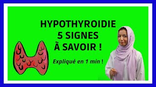 Hypothyroïdie  5 signes à connaître [upl. by Pyszka]