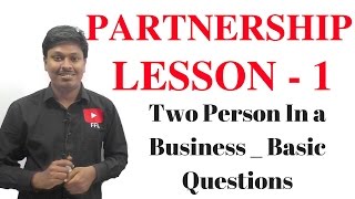 PARTNERSHIP  LESSON1 Two person in a business [upl. by Anuala]