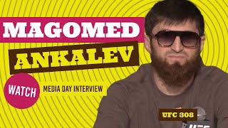 Magomed Ankalaev full UFC 308 prefight media day interview [upl. by Anreval]