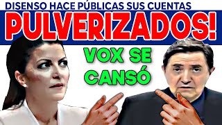 ❌VOX 𝐌𝐀𝐂𝐇𝐀𝐂𝐀 𝐀 𝐎𝐋𝐎𝐍𝐀 Y FJL❌ 😱😱DISENSO HACE PÚBLICA SU CONTABILIDAD💥 [upl. by Tailor]