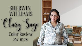 Sherwin Williams Clary Sage SW 6178 Color Review [upl. by Davidson]