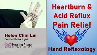 Heartburn and Acid Reflux Pain Relief  Hand Reflexology Tip [upl. by Oiceladni]