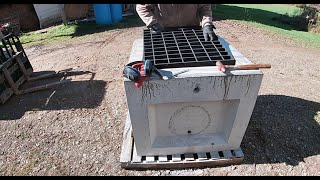 Preparing a storm drain box [upl. by Schroer]