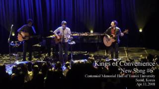 HD Kings of Convenience  Peacetime Resistance New Song 6 Seoul 2008 Part 9 [upl. by Annat647]