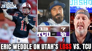 Utah Ute Legend Eric Weddle On Utahs LOSS vs TCU [upl. by Engvall]