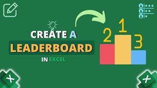 How to Create a Leaderboard in Excel [upl. by Jud539]