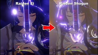 What if Players can switch both Ei amp Shogun Burst voice  Genshin Impact [upl. by Octavius]