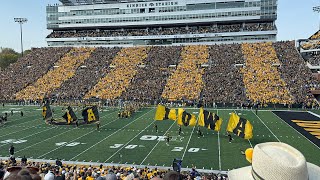 Iowa Hawkeyes football vs Washington Huskies Kinnick Entrance [upl. by Ardnalak]