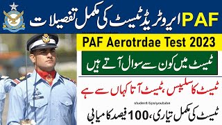 PAF Aerotrade Test Syllabus 2023  Airmen Test Preparation Pakistan Air Force [upl. by Lawton]