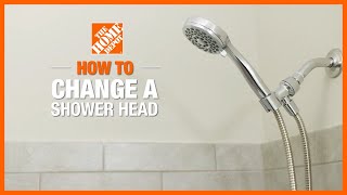 How to Change a Shower Head 🚿  The Home Depot [upl. by Aissat750]