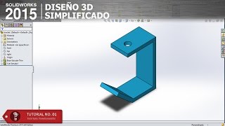 SolidWorks 2015  bracket [upl. by Rodi]