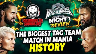 WWE WrestleMania 40 Night 1 Review  THE ROCK MAKES CODY RHODES A TWOTIME WRESTLEMANIA LOSER [upl. by Parthena]