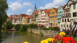 GERMANY historical center of Tübingen BadenWürttemberg [upl. by Milicent]