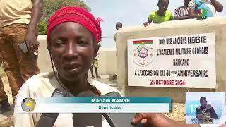 Académie militaire Georges Namoano  des anciens pensionnaires offrent des forages dans le Nahouri [upl. by Ima47]