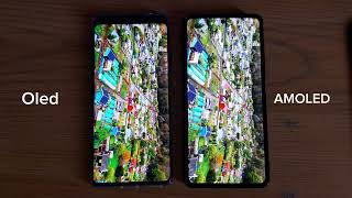 Oled vs AMOLED color test [upl. by Richart]