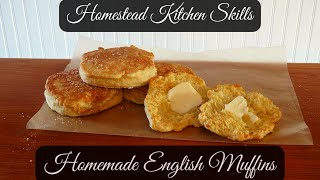 EASY English Muffin Recipe  How To Make English Muffins At Home  Homestead Kitchen Skills [upl. by Zea822]