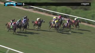 Ellie Arroway wins race 5 at Del Mar 9521 [upl. by Wsan]