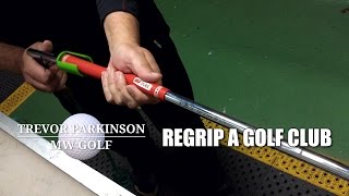 Regripping a Golf Club with Pure Grip  Golf Lessons amp Custom Golf Clubs [upl. by Ecnerwaled]