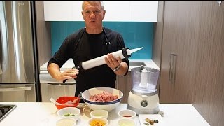 Making Sausages with a Caulking Gun John the Butcher Tutorials [upl. by Yrem]