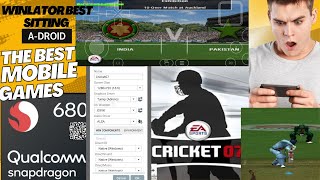 winlator snapdragon 680 ea cricket 2007 best settings 👍👇 [upl. by Nazar]