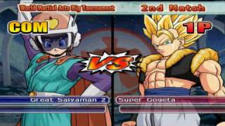 DBZ  BT3 Super Gogeta in World Martial Arts big tournament 12 [upl. by Suirad854]