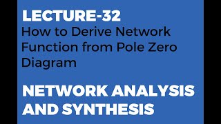 How to Derive Network Function from Pole Zero Diagram [upl. by Assirehs693]