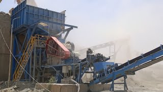 Puzzolana 200 TPH 2 Stage Crusher plant skid mounted plant [upl. by Stoneham]