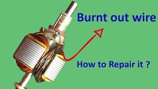 How to Repair Burned Out Electric Motor  DIY [upl. by Theobald]