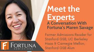 Meet the Experts Fortuna Admissions Maren Savage [upl. by Nessaj737]