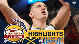 Jokic and the Denver Nuggets make a highlight reel in win over the Knicks  DNVR Nuggets Postgame [upl. by Portwine]